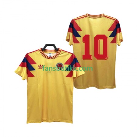 Fotballdrakt Colombia 10 Retro Hjemmetrøye 1990 Kortermet